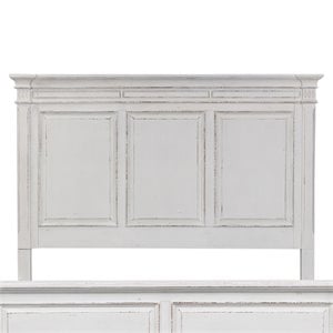 Pemberly Row White King Panel Headboard with Dovetail Construction
