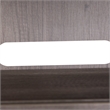 Pemberly Row Medium Gray Entertainment Center with Piers Floating Shelf