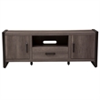 Pemberly Row Medium Gray Entertainment Center with Piers Floating Shelf