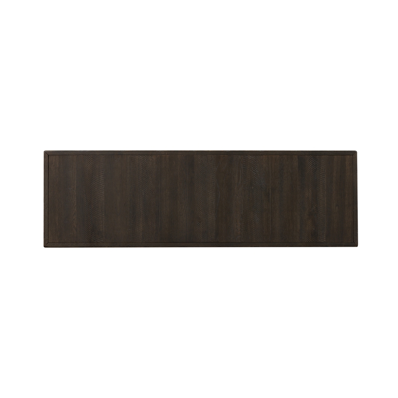 Pemberly Row Black Backless Bench with Turned Legs and Nylon Glides