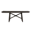 Pemberly Row 6 Piece Gathering Table Set with 12 Inch Leaves in Brown