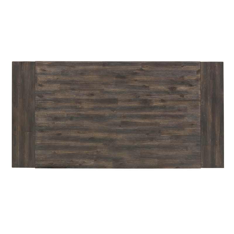 Pemberly Row 6 Piece Gathering Table Set with 12 Inch Leaves in Brown
