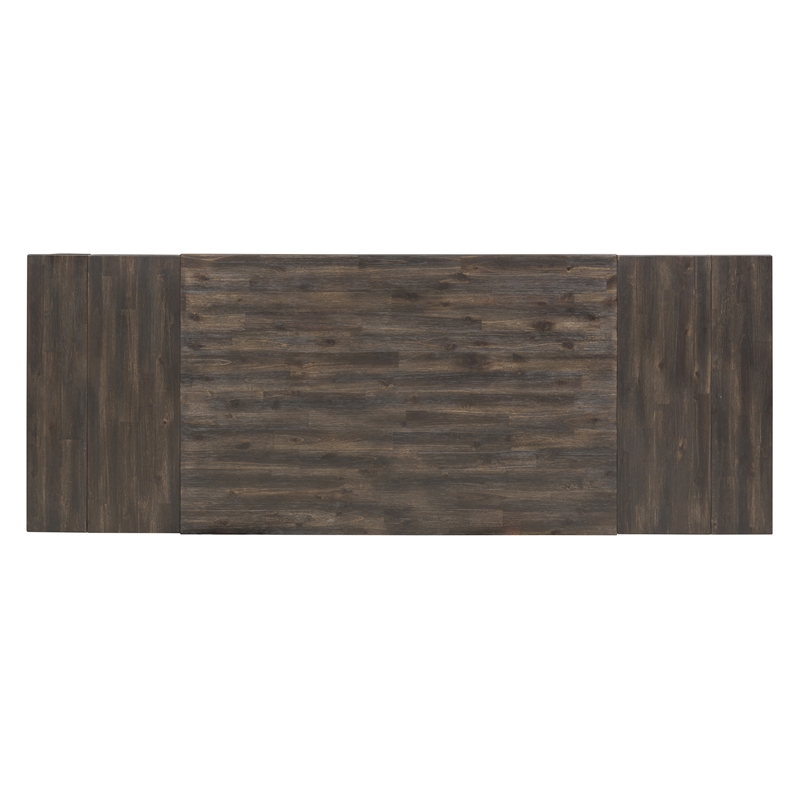 Pemberly Row 6 Piece Gathering Table Set with 12 Inch Leaves in Brown