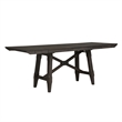 Pemberly Row 6 Piece Gathering Table Set with 12 Inch Leaves in Brown