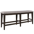 Pemberly Row 6 Piece Gathering Table Set with 12 Inch Leaves in Brown
