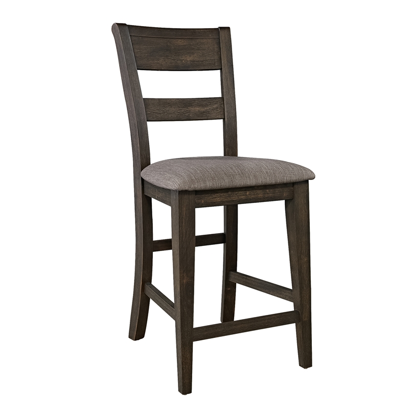 Pemberly Row 6 Piece Gathering Table Set with 12 Inch Leaves in Brown
