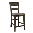 Pemberly Row 6 Piece Gathering Table Set with 12 Inch Leaves in Brown