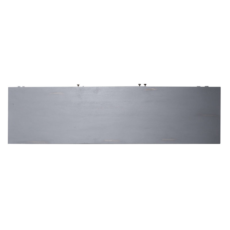 Pemberly Row Multi 65 Inch 3 Door Accent TV Stand with Carved Doors