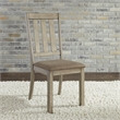 Pemberly Row Slat Back Side Chair with Double Bead Molding in Sandstone