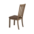 Pemberly Row Slat Back Side Chair with Double Bead Molding in Sandstone