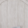 Pemberly Row White Queen Wood Poster Headboard with Heavy Distressing