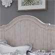 Pemberly Row White Queen Wood Poster Headboard with Heavy Distressing