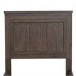 Pemberly Row Dark Gray Twin Panel Headboard with Dovetail Drawers