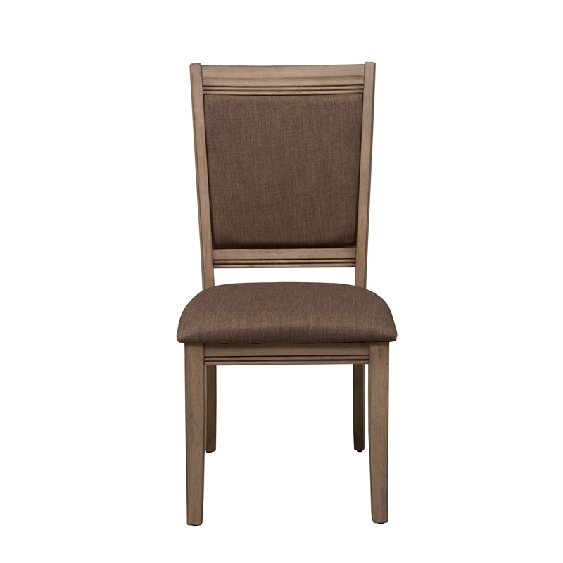 Pemberly Row Light Brown Sandstone Upholstered Side Chair Set of 2