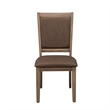 Pemberly Row Light Brown Sandstone Upholstered Side Chair Set of 2