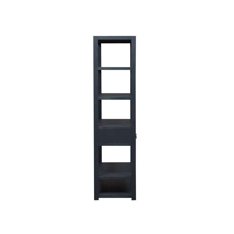 Pemberly Row Multi Accent Bookcase with Fixed Shelves and Drawer