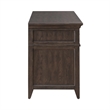 Pemberly Row 2 Piece Desk Set with Dovetail Drawers in Brown