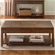 Pemberly Row Medium Brown 3 Piece Set with Cocktail and End Tables