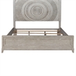 Pemberly Row King California Panel Bed with Decorative Tile in Washed Taupe