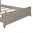Pemberly Row King California Panel Bed with Decorative Tile in Washed Taupe