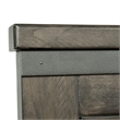 Pemberly Row Dark Gray Queen Panel Headboard with Center Support Slats