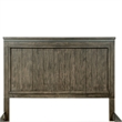 Pemberly Row Dark Gray Queen Panel Headboard with Center Support Slats