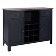 Pemberly Row Server with Dovetail Drawers and Dust Proofing in Black