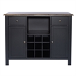 Pemberly Row Server with Dovetail Drawers and Dust Proofing in Black