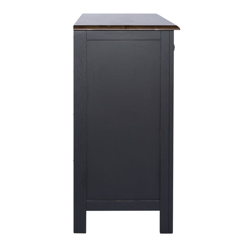 Pemberly Row Server with Dovetail Drawers and Dust Proofing in Black