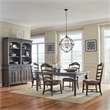 Pemberly Row 5 Piece Rectangular Table Set with Bread Board Top in Brown