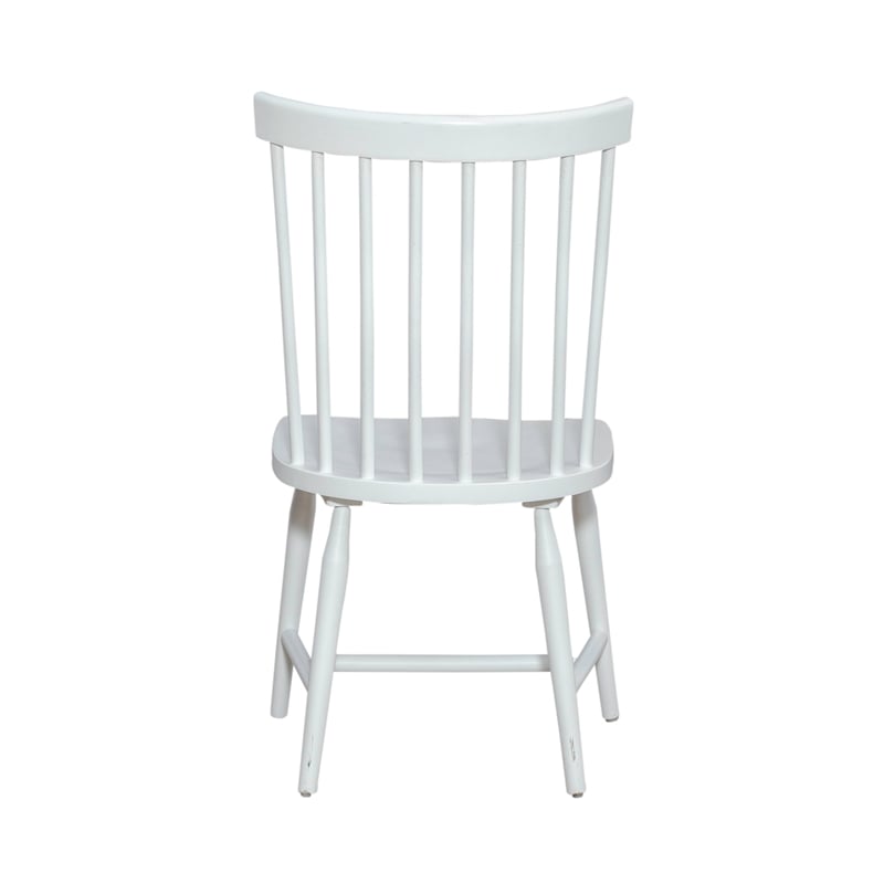 Pemberly Row Spindle Back Side Chair Set of 2 with Splayed Turned Legs