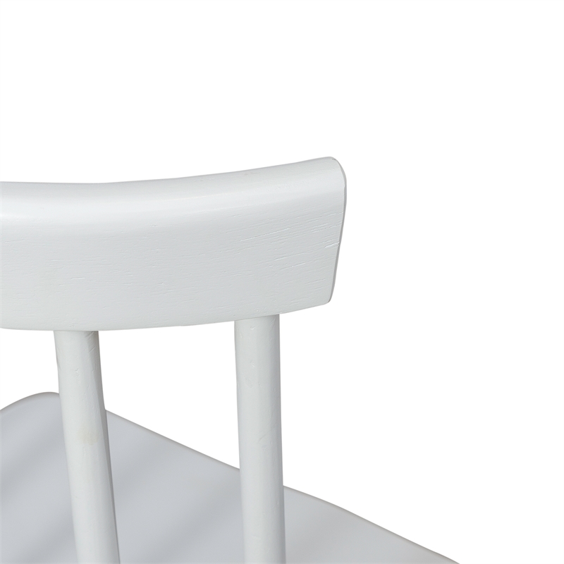 Pemberly Row Spindle Back Side Chair Set of 2 with Splayed Turned Legs