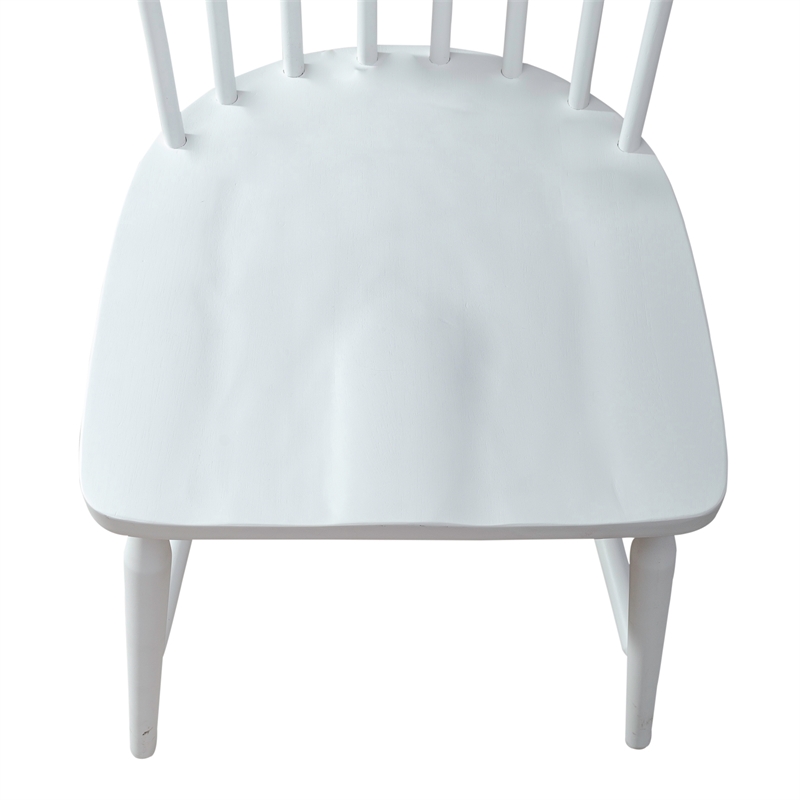 Pemberly Row Spindle Back Side Chair Set of 2 with Splayed Turned Legs