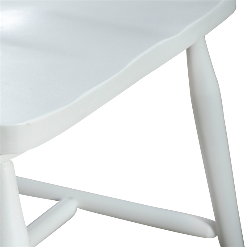 Pemberly Row Spindle Back Side Chair Set of 2 with Splayed Turned Legs