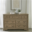 Pemberly Row 7 Drawer Dresser with Bead Molding in Weathered Bisque