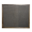 Pemberly Row Light Brown Glass Mirror with Beveled Edge and Bead Molding