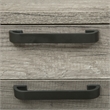 Pemberly Row Medium Gray 2 Piece Desk Set with Mobile File Cabinet