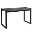 Pemberly Row Medium Gray 2 Piece Desk Set with Mobile File Cabinet