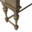 Pemberly Row Console Bar Table with Charging Station in Dusty Taupe