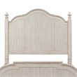 Pemberly Row White King Poster Headboard with Dovetail Construction