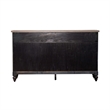 Pemberly Row Black Hall Buffet with French Dovetail and Adjustable Shelf