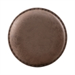 Pemberly Row Upholstered Console Stool with Nail Head Accents in Brown