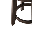 Pemberly Row Upholstered Console Stool with Nail Head Accents in Brown