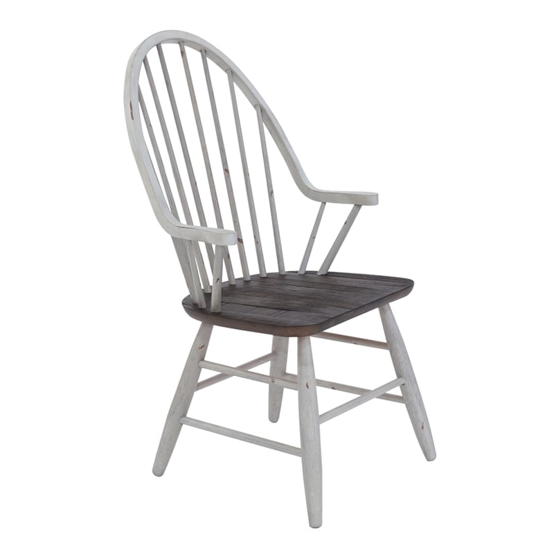 Pemberly Row White 7 Piece Trestle Table Set with X Style Base and Glides