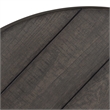 Pemberly Row Splay Leg Round Cocktail Table with Open Slat Leg Design
