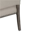 Pemberly Row Upholstered Side Chairs Set of 2 in Sand with Nail Head Trim