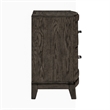 Pemberly Row Nightstand with Built-In Charging Station in Coffee Bean