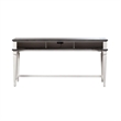 Pemberly Row 4 Piece Console Bar Table and Stool Set in White