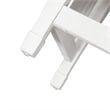 Pemberly Row 4 Piece Console Bar Table and Stool Set in White