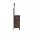 Pemberly Row Dresser and Mirror Set with Cedar Lining in Saddle Brown